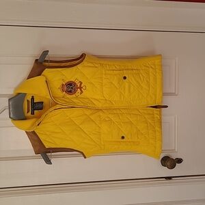 Ralph Lauren Bright Yellow Quilted Vest